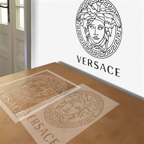 versace stencil muro|Large Versace Stencil .